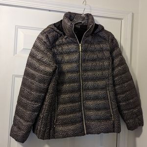 Michael Kors down jacket XL with zip off hood